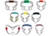 Coltene HySolate Fiesta Dental Dam Clamps Wingless, each