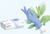 Medicom Ocean Pacific Elements Biodegradable Powder Free Nitrile Gloves, 200/box