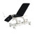 Coinfycare 3 Section Electric Treatment Table with Stirrup EL03S, Ivory Frame