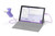 ndd Easy on-PC spirometer connected to laptop with EasyOne Connect software