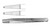 Miltex Bonney Tissue Forcep 6-3/4", Serrated Jaws, 2 x 3 Teeth OR, each