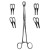 Almedic Magna Foerster Sponge Forceps, Straight, Serrated 9.5", each