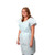 Pro Advantage Disposable Patient Exam Gown Blue 30" x 42" Poly/Tissue 50/cs