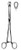 Foerster Sponge Forceps, Straight, Serrated, 10", Stainless Steel, O.R. Quality - AMG