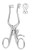 Miltex Meister Hand Weitlaner Retractor, 4-3/8" (110mm), Blunt, 2 X 3 Teeth, 2" (50mm) Spread