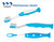 Valuemed Professional Children's Suction Cup Toothbrush #303 Assorted Colors 72/pkg