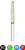 Crosstech Diamond Burs C5 850L/018 Fine, Round End Taper, 5/pkg