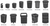 Black Garbage Bags Extra Strong 35"x50", 100/case