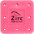 Zirc 8 Hole Magnetic Bur Blocks Neon Pink