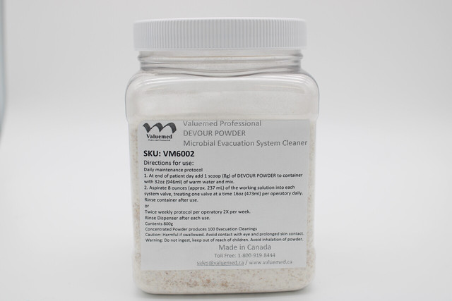 Valuemed Professional DEVOUR Powder Evacuation System Cleaner