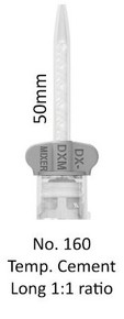 *Discontinued* DX Mixer 160 Mixing Tips for Temporary Cement 1:1 Grey Long 48/bag