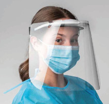 *Discontinued* ProtectOn Sterilizable Clear Face Shield Red, Each