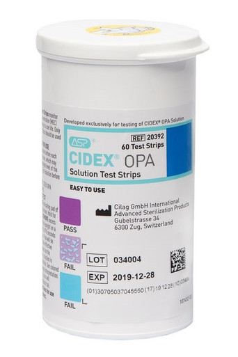 CIDEX® OPA CONCENTRATION INDICATOR TEST STRIPS, SOLD AS 1/BOTTLE ADVANCED  20392