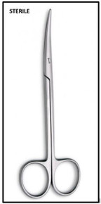 Sterile Disposable Metzenbaum Scissor Curved 7"