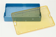Sterilization Tray with Deep Base, Lid, & Pin Mat 6x10x1.5in