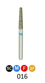 1Diamond Sterile Diamond Burs Round End Taper 856-016, 25/box
