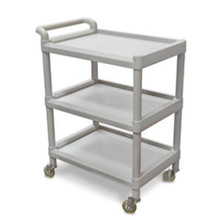 Solic Medical Utility Cart, PVC with 3 Shelves