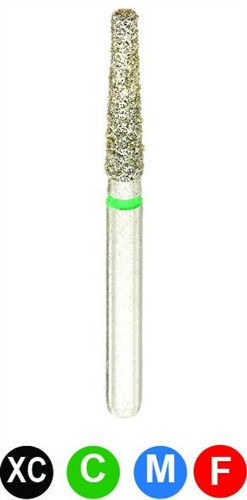 Diamond Bur High speed Tapered (flat end) (173-012) | The Dental Market
