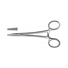 Baumgartner Needle Holder Stainless Steel Single Use Sterile 5.25"