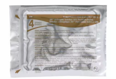 3M Antiseptic Solution 10% Povidone Iodine 4/pkg, 30pkg/box