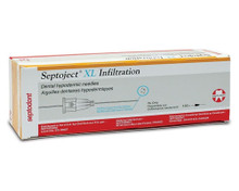 Septodont Septoject XL Needle 27G -Infiltration or Block, 100/box
