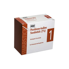 PDI 10% Povidone-Iodine Swabstick, 1 each/pack, 50/box