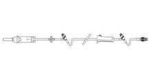 Baxter Clearlink Continu-Flo Solution Set, 2Y 1 Male LL Adapter, Nonpryogenic, 113", 48/case