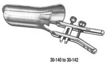 DeVILBISS Vaginal Speculum, medium size, 4-1/4" (108mm) X 1-3/8" (35mm) blades