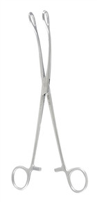 Foerster Sponge Forceps 9.5", Curved, Serrated - Miltex
