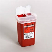Phlebotomy Sharps Container 1 QT Red