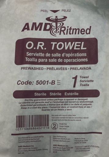 AMD Ritmed OR Towel, Huck 17x26