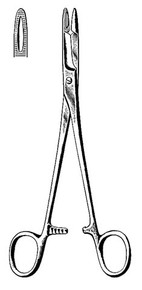 Olsen Hegar Needle Holder/Scissors, 5 1/2", Floor Quality