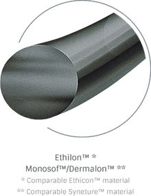 Look Suture Nylon Black Monofilament 4-0 944B, 10"/25cm, C6, 12/box