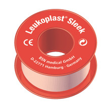 BSN Leukoplast Sleek Tape  5cm x 3m (2"x3.2yds) Waterproof Adhesive Fixation Tape 6/box
