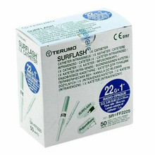 Terumo SurFlash Polyurethane I.V. Catheter 22G x 1" (Blue) 50/box