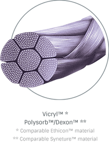 Look Suture PolySyn Undyed Braided 4-0 496B, 18"/45cm, PC31, 12/box