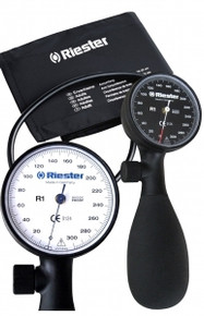 Riester R1 Shock-Proof Sphygmomanometer w/Adult Latex Free Cuff and Zipper Case