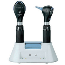 Riester Ri-charger Desk Set, Includes: L2 LED Otoscope 3.5V, L2 Xenon Opthalmoscope 3.5V,  2 C-Type Handles, 2 Batteries, & Desk Charger