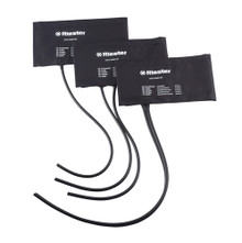 Riester Velcro Blood Pressure Cuff, 2 Tubes, Black - Adult