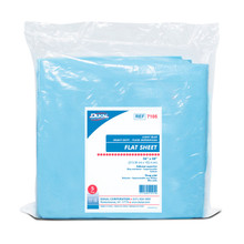 Dukal Disposable Fitted Sheet Heavy Duty Fluid Impervious, 74" x 30" x 22", Blue, 5/bag