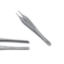 Sterile Adson Dressing Forceps with Serrated Tip 4.5"