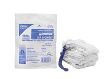 Laparotomy Sponge, 18" x 18", Sterile, Prewashed, X-Ray Detectable, Softpack, 5/pk, 40 pk/cs