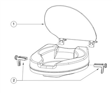 Raised Toilet Seat with Lid 4"