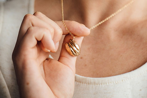 Bronze Pecan Necklace