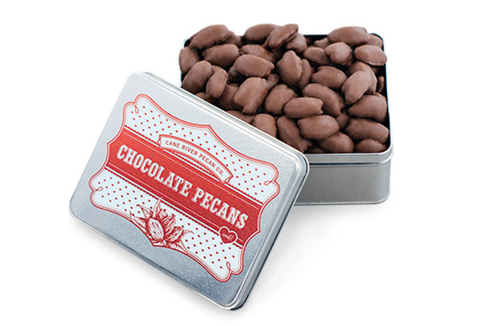 Valentine Tin Milk Chocolate Pecans