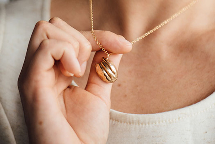 Bronze Pecan Necklace