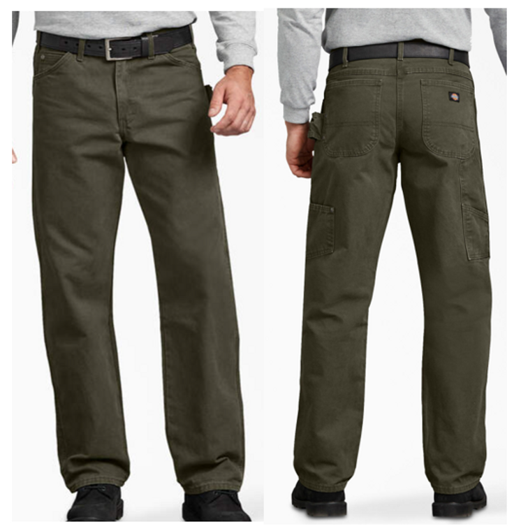 Relaxed Fit Sanded Duck Carpenter Pants