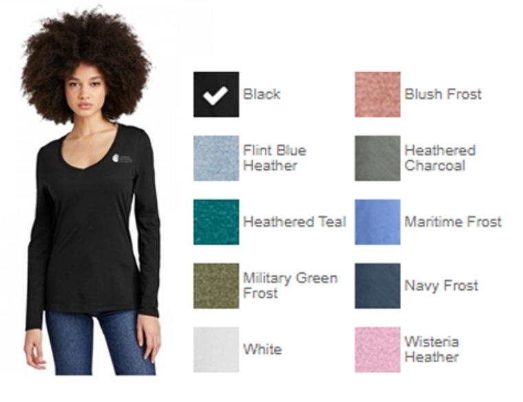District® Women’s Perfect Tri® Long Sleeve V-Neck Tee - Conrad