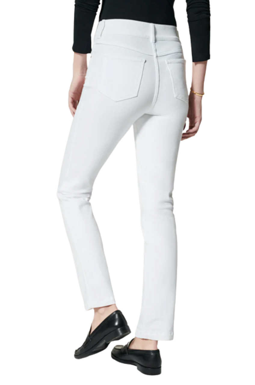 SPANX WHITE ANKLE STRAIGHT LEG JEANS - Monkee's of Myrtle Beach