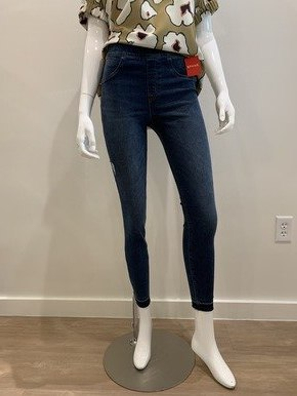 Distressed Ankle Skinny Jeans - Monkee's of Winter Park
